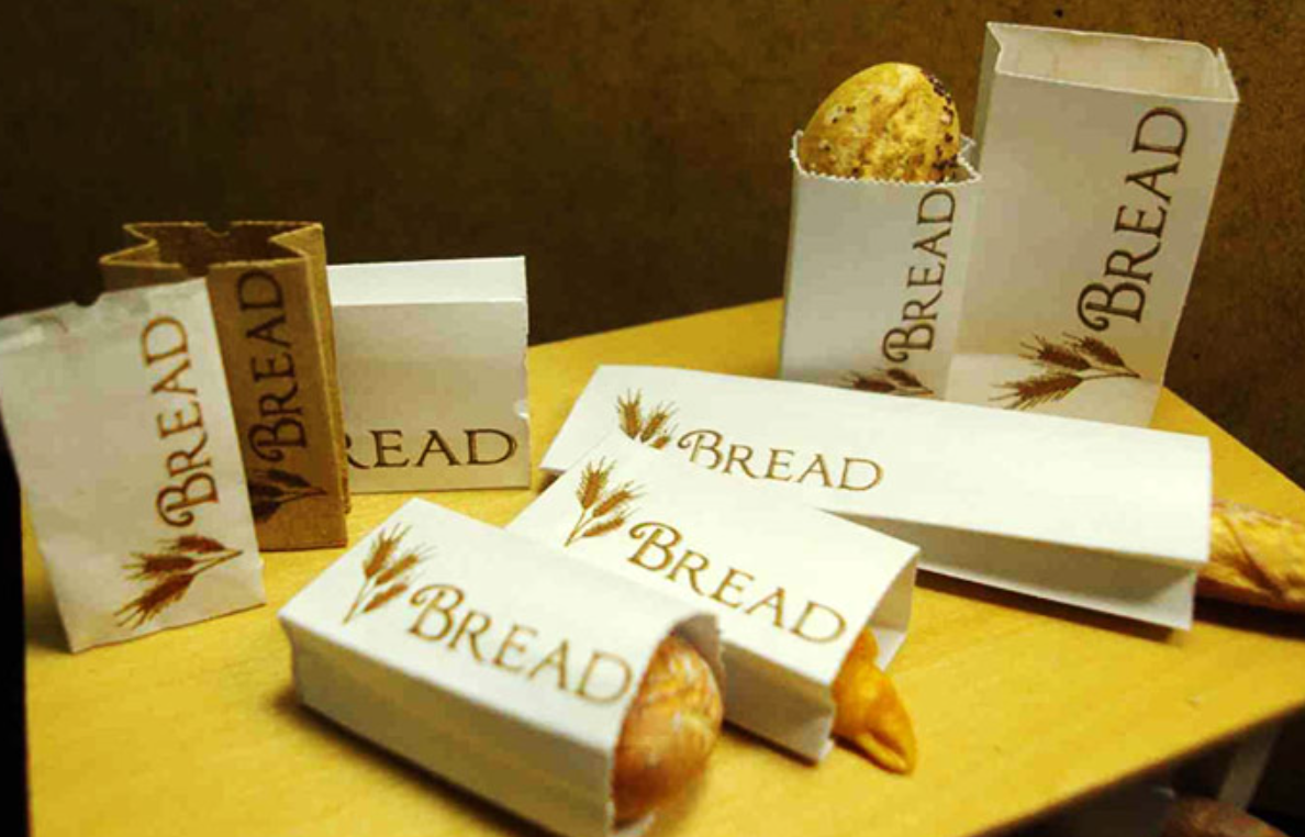 túi giấy đựng bánh mì bằng giấy kraft - thiết kế, in ấn - hình 3